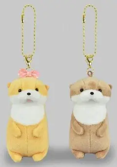 新品mm★ニコニコぺあぐるみKH カワウソうそやん（キーホルダー、ぬいぐるみのサムネイル
