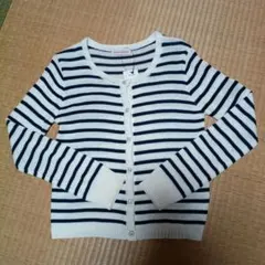 Sorridere ボーダー柄 ニットカーディガン 長袖