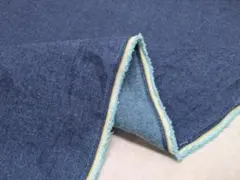 新着特価・裏芯貼り済ブルーデニム　幅１１５ｃｍ（芯幅）×５０ｃｍ長