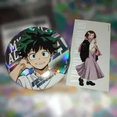 ヒロアカ　ベースヤードトーキョー ☆緑谷出久☆ビッグカンバッジ　オーロラ仕様