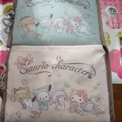 しまむら サンリオキャラクターズ　キティ ショッピングバッグ 　2点 エコバッグ