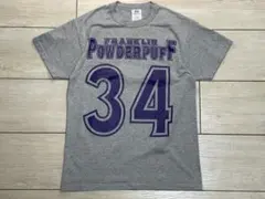 【キッズ古着】00sラッセル カレッジ風 両面プリントTシャツ160サイズのサムネイル