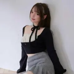 正規品】andmary Mew frill tops black - メルカリ