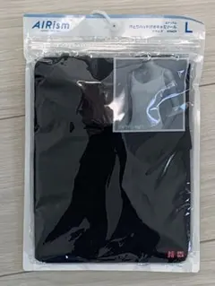 【新品、未開封】ユニクロ　エアリズム　 ブラック キャミソール Lサイズ