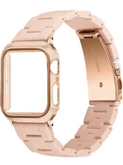 ⭐︎Apple Watch バンド 樹脂バンド　ピンクミルキー