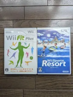 Wiiソフト 2本セット wiiフィットプラス　ｗｉｉスポーツリゾート