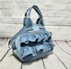 ⭐No.D567 デニムフリル⭐POTEcoro Bag⭐トート