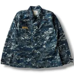 US NAVY 米軍 実物 NWU デジタルカモ BDUジャケット ブルーのサムネイル