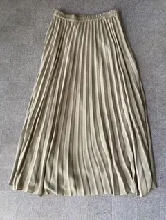 シフォンプリーツスカート　オリーブ　S