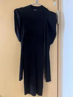 riendaニットワンピース 黒