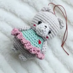 小*鈴様 いなりのあみぐるみ　コットン　くま　M