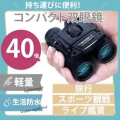 双眼鏡 望遠鏡 コンパクト 手の平サイズ ライブ コンサート 旅行