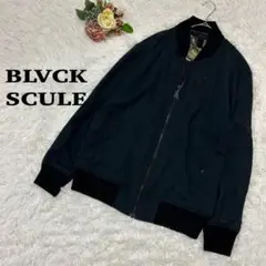 BLACK SCALE MA-1 ネイビー 裏地迷彩 カモ柄 ブルゾン