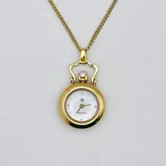 美品【稼働/電池交換】MIKIMOTO JAL ペンダントウォッチ パール 真珠のサムネイル