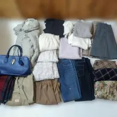 レディース服まとめ売り М〜Lアウター、ニット、セーター、ボトムス20点 セット