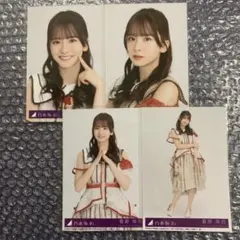 乃木阪46 ビリヤニ 生寫真 コンプ 4枚 菅原咲月
