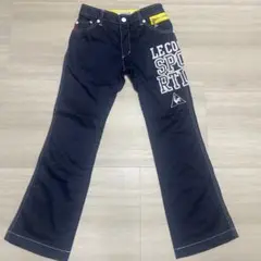 le coq sportif ルコック レディース ネイビー フレアパンツ 7号