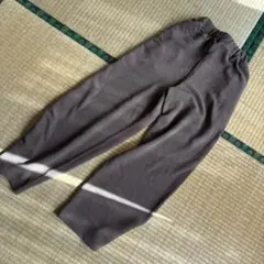 ダークブラウン ワイドパンツ Mサイズ