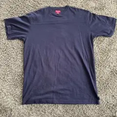 L1142】 supreme ワンポイントロゴTシャツ サイズM ネイビー - メルカリ