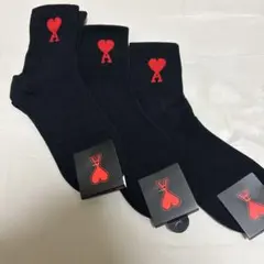 韓国　ハート　靴下 3足セット