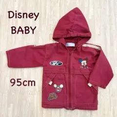 Disney ディズニー ベビーミッキー 薄手アウター 赤95cm