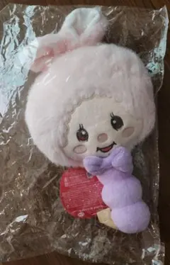 モンチッチ ぬいぐるみミラー うさぎ チムたん ピンク
