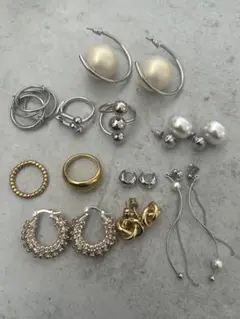 【美品】リング・ピアス　アクセサリーまとめ売り