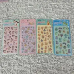 ②Disney　ディズニー　ぷくぷくシール　セット 4種類
