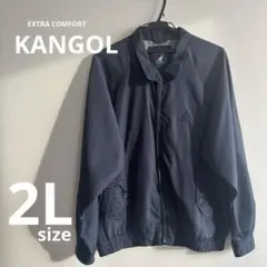 美品 KANGOL ネイビー 2L ジャケット メンズ アウター カンゴール