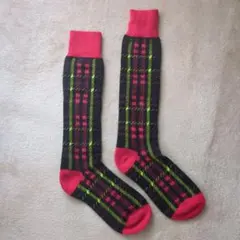 最終値下げ【ivy golf】チェック柄ロングソックス