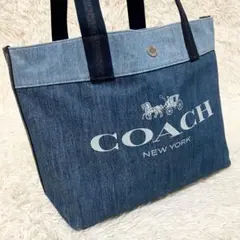 GUCCI トートバッグ シェリーライン クレスト デニム A4収納可能 
