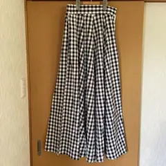 sakishima tokyo ギンガムチェック/フレアマキシスカート