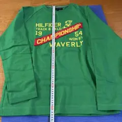 TOMMY HILFIGER グリーン長袖Tシャツ M