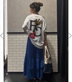 ロデオクラウンズ ハート＆クラウンTシャツ（白 Lサイズ）