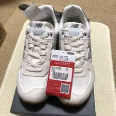 New Balance WL574 240 ホワイト/グレー
