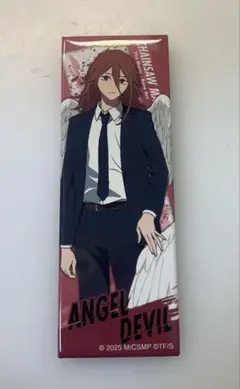 劇場版チェンソーマンレゼ篇ロングスクエア缶バッジ天使の悪魔、おまけシール付き