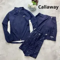 ４点セット✨キャロウェイ ゴルフウェア ジャケット スカート 紺 M レディース