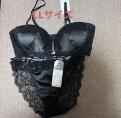 クロミ　ブラック ブラジャー　ショーツセット LLのサムネイル