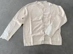 レース付きカーディガン