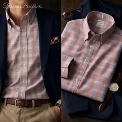 美品 ブルックスブラザーズ SLIMFIT ブロードBD XL相当