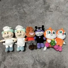 アンパンマン ぬいぐるみ セット　ドキンちゃん　ジャムおじさん　6点セット