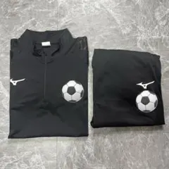 矢板中央』 MIZUNO ジャージ上下セット ブラック 背番号2 - メルカリ