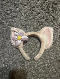 Disney 猫耳カチューシャ 花飾り付き