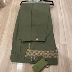 【新品未使用】GUCCI 751436 GGスプリーム カーゴパンツ カーキ 新品未使用】GUCCI 751436 GGスプリーム カーゴパンツ カーキ - メルカリ