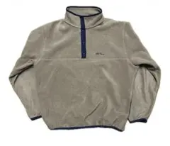 L.L.BEAN スナップT 80s〜90s Lサイズ　フリース　プルオーバー