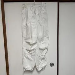 GU テックパラシュートプルオンパンツ ホワイト S