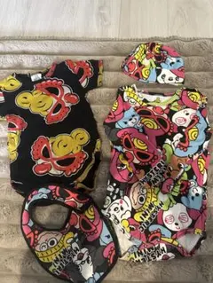 ヒスミニ　ベビーロンパース　4点セット