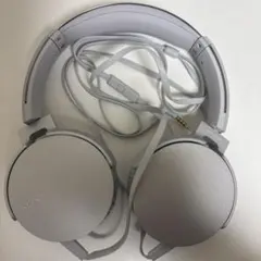 sonyヘッドホン シルバー