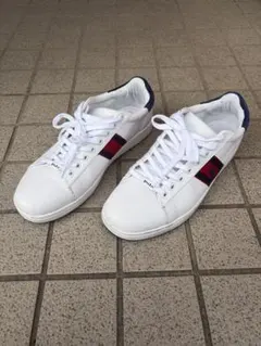 Polo Ralph Lauren スニーカー ホワイト ネイビー レッドのサムネイル
