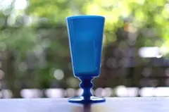 MURANO ムラノ 金彩 ドルフィン モチーフ ブルー グラス 2客